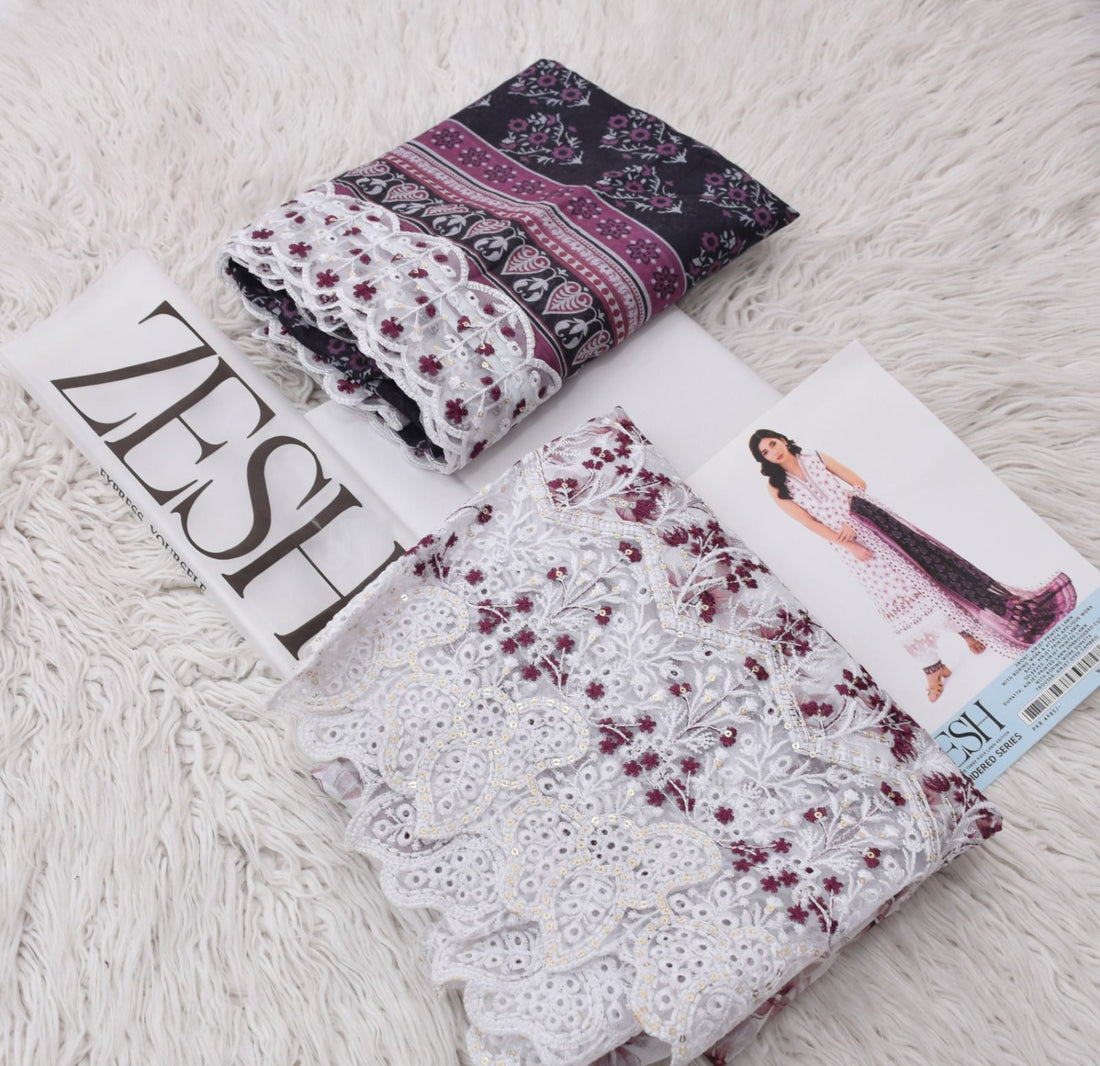 Luxury Embroidered Lawn Suit