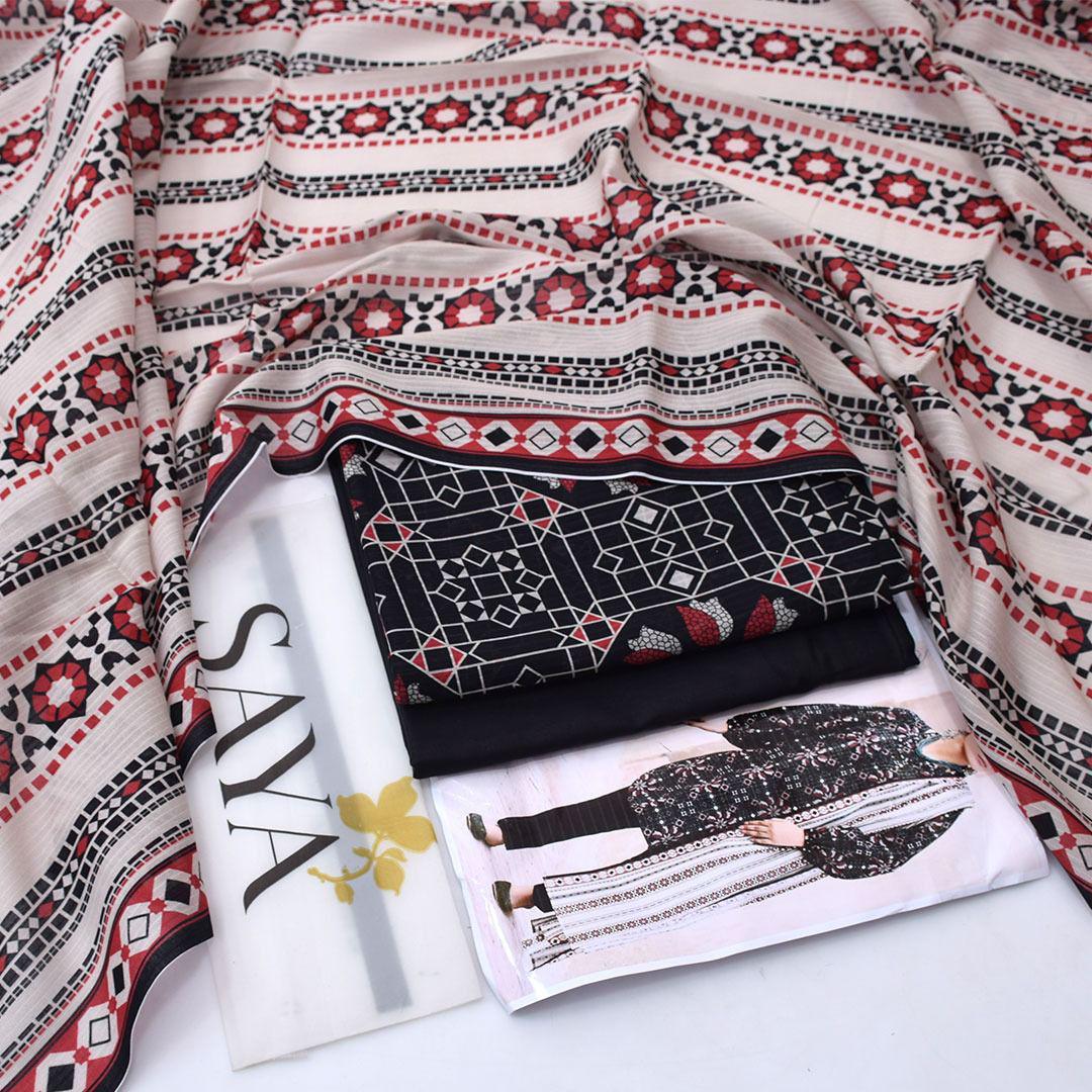PRINTED LAWN DRESS SAYA BRAND
