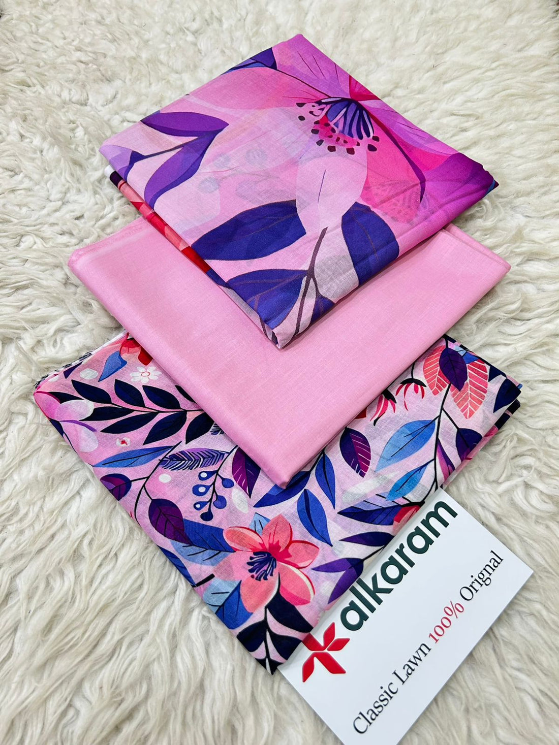 AL KARAM  LAWN PRINTED DRESSS