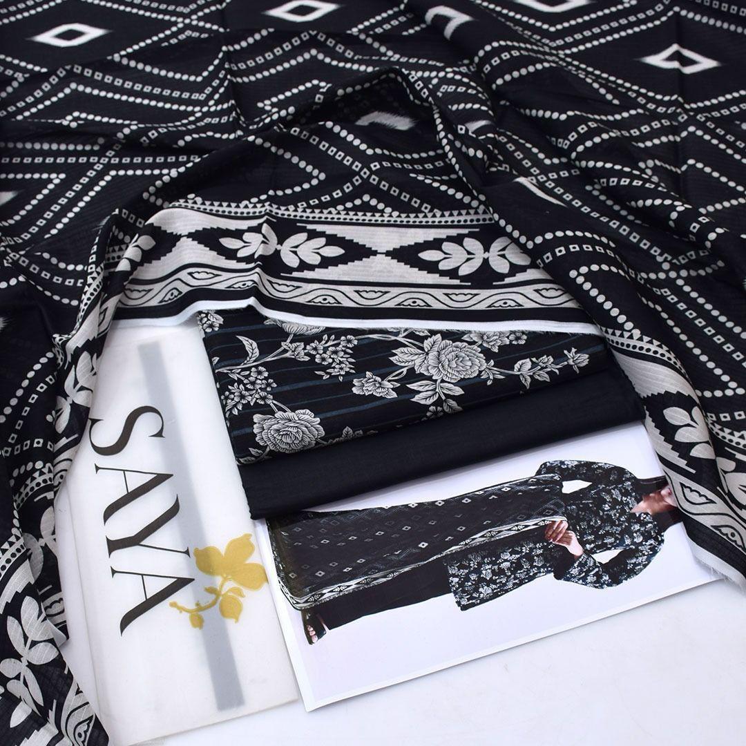 PRINTED LAWN DRESS SAYA BRAND