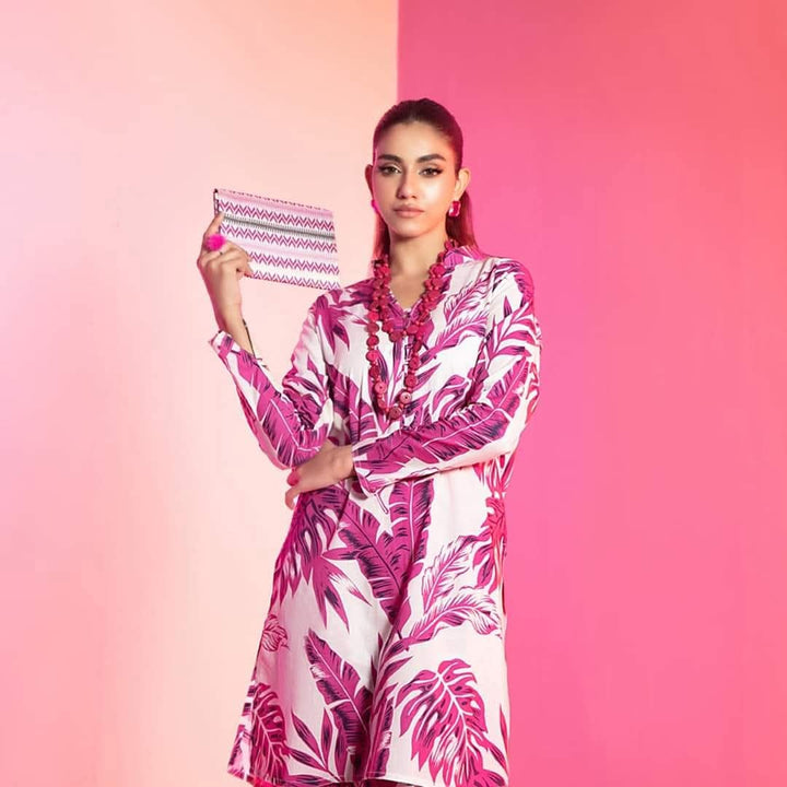 Women's Blue Floral Printed Kurta & Trouser Co-Ord Set