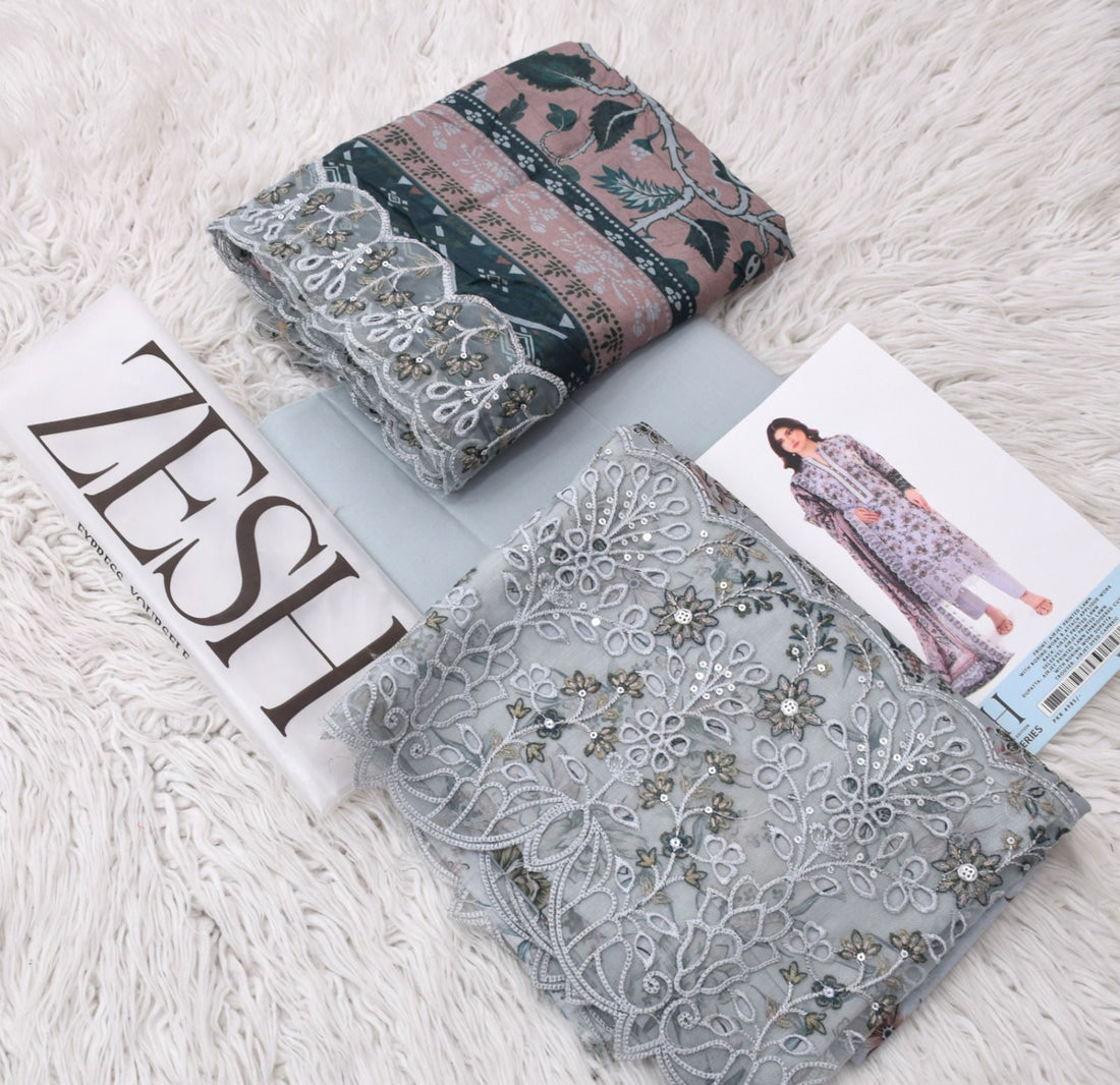 Luxury Embroidered Lawn Suit