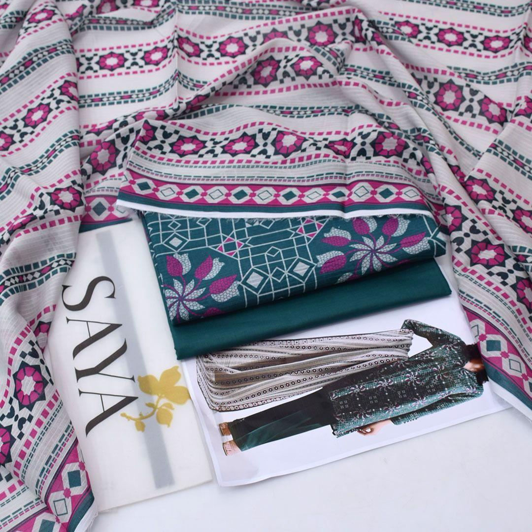 PRINTED LAWN DRESS SAYA BRAND