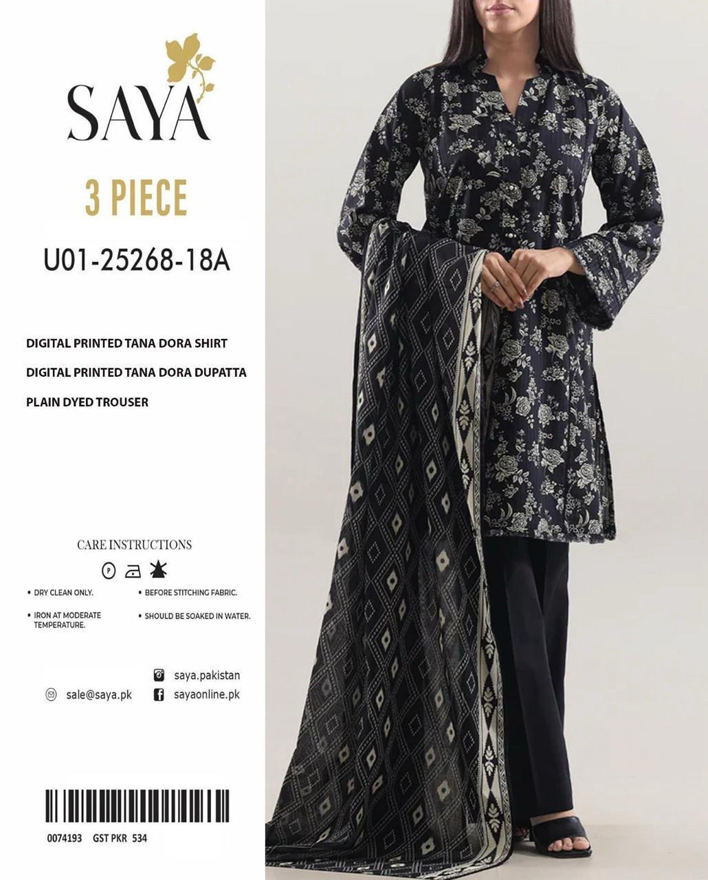 PRINTED LAWN DRESS SAYA BRAND