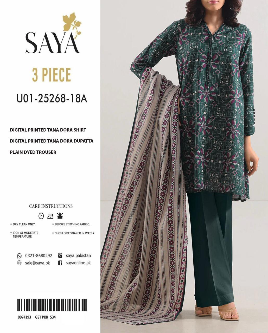 PRINTED LAWN DRESS SAYA BRAND