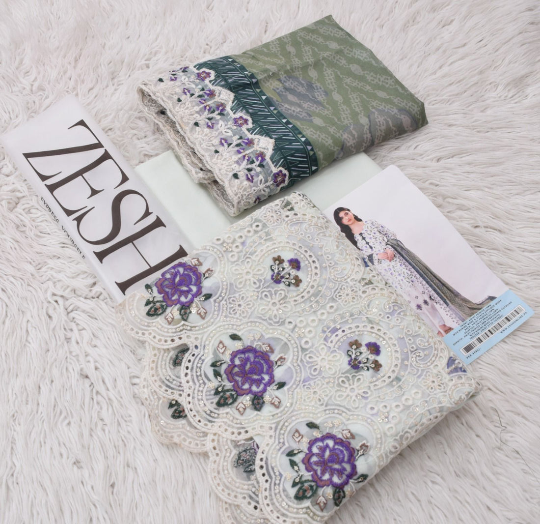 Luxury Embroidered Lawn Suit