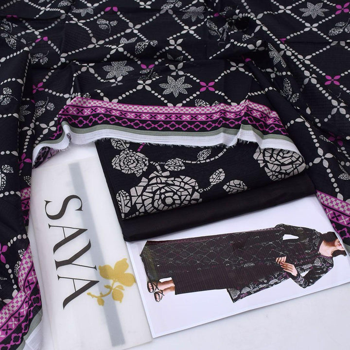 PRINTED LAWN DRESS SAYA BRAND