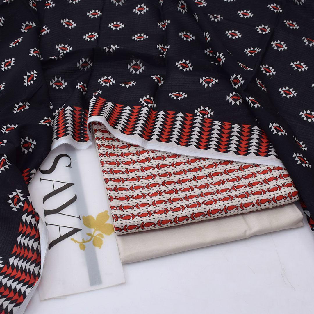 PRINTED LAWN DRESS SAYA BRAND