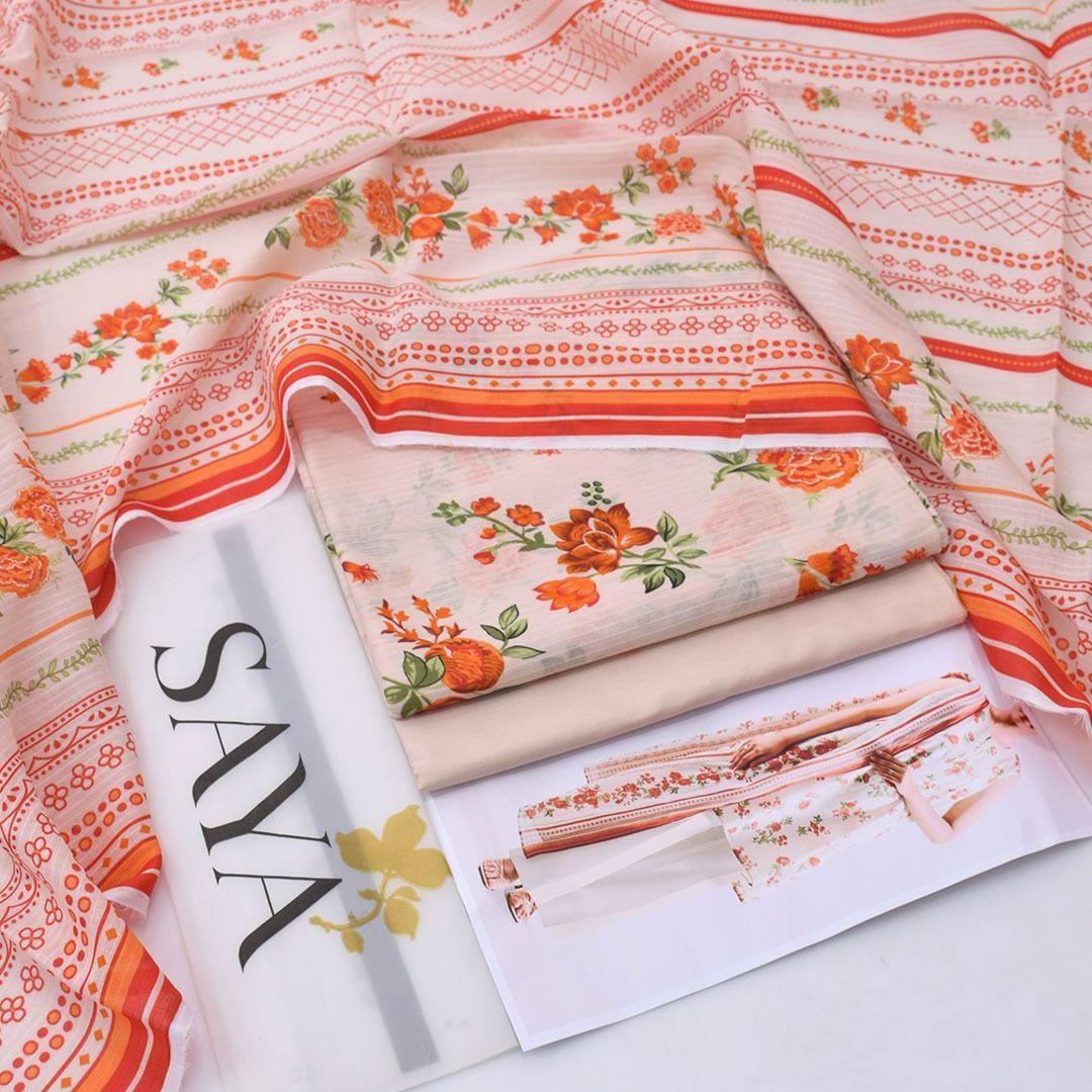 PRINTED LAWN DRESS SAYA BRAND