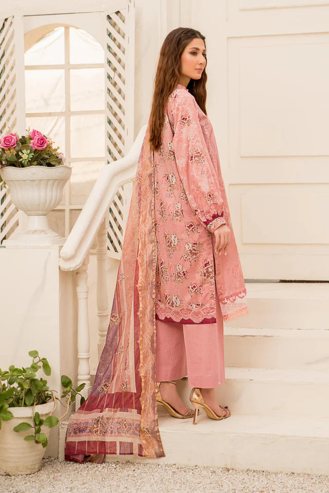 Summer Dresss  - 3PC Embroidered Suit