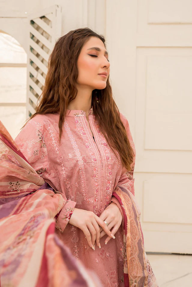 Summer Dresss  - 3PC Embroidered Suit