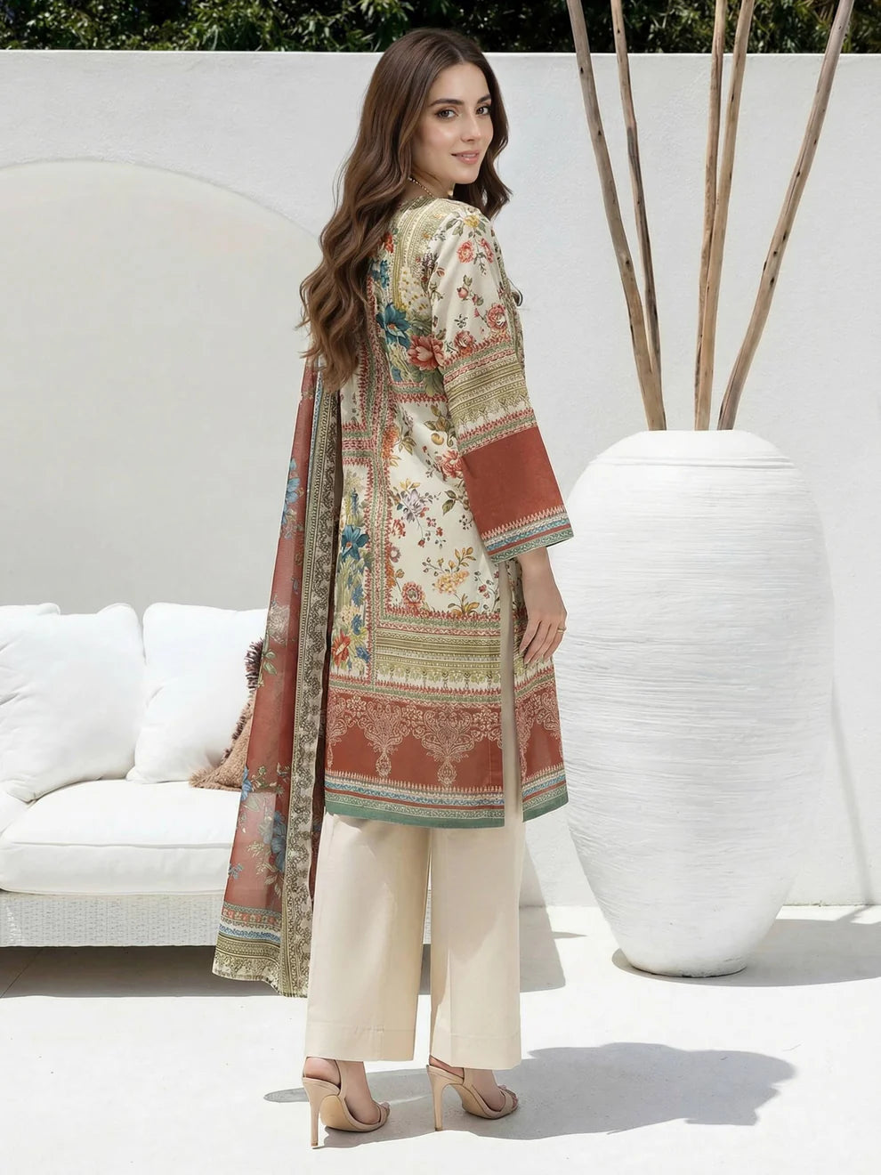 3 Piece Lawn Suit (Unstitched)