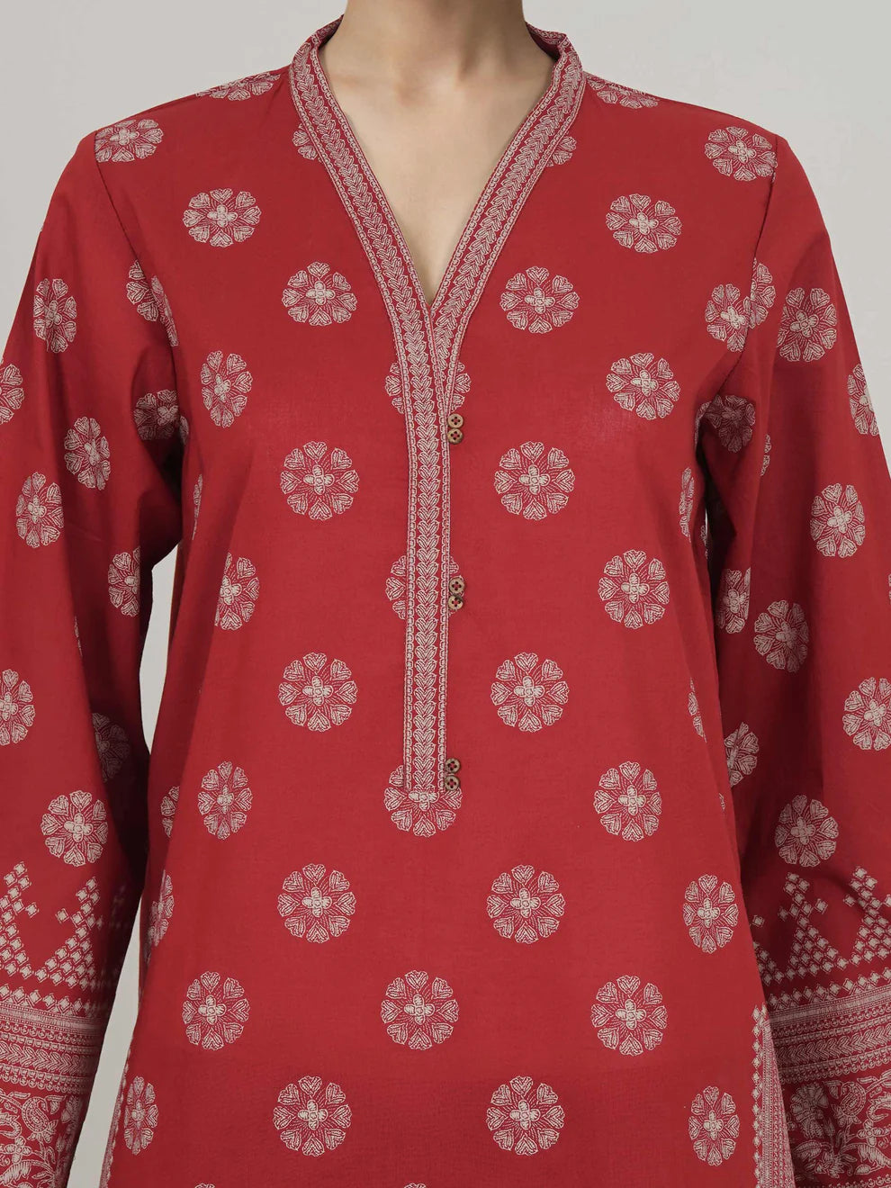 3 Piece Lawn Paste Suit (Unstitched)