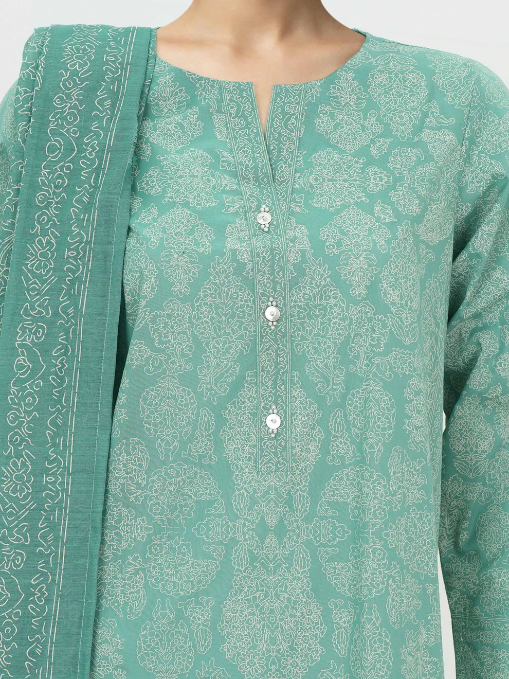 3 Piece Lawn Suit- Printed (Unstitched)