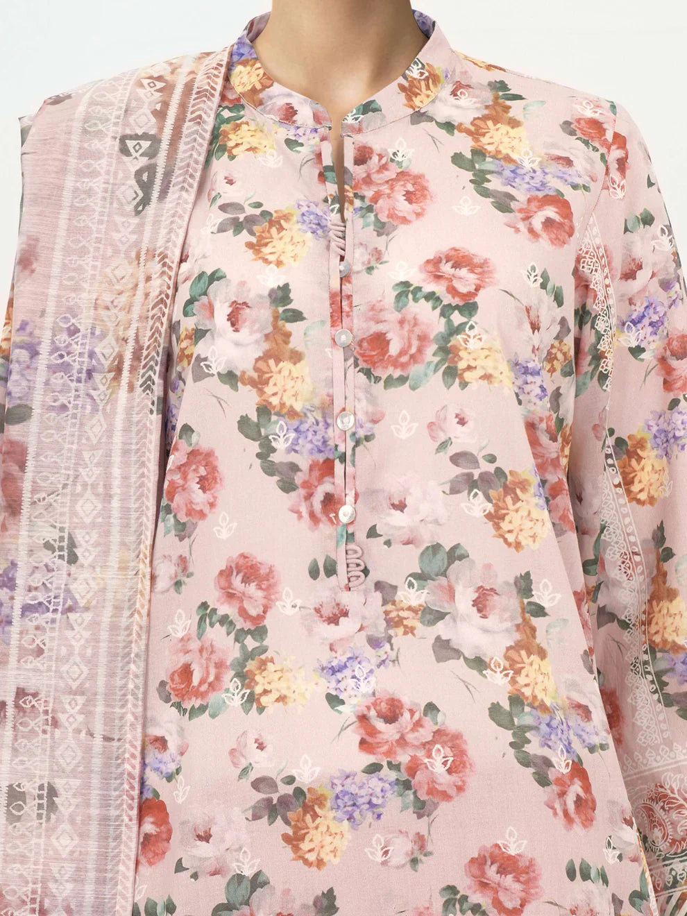 3 Piece Lawn Suit- Printed (Unstitched)