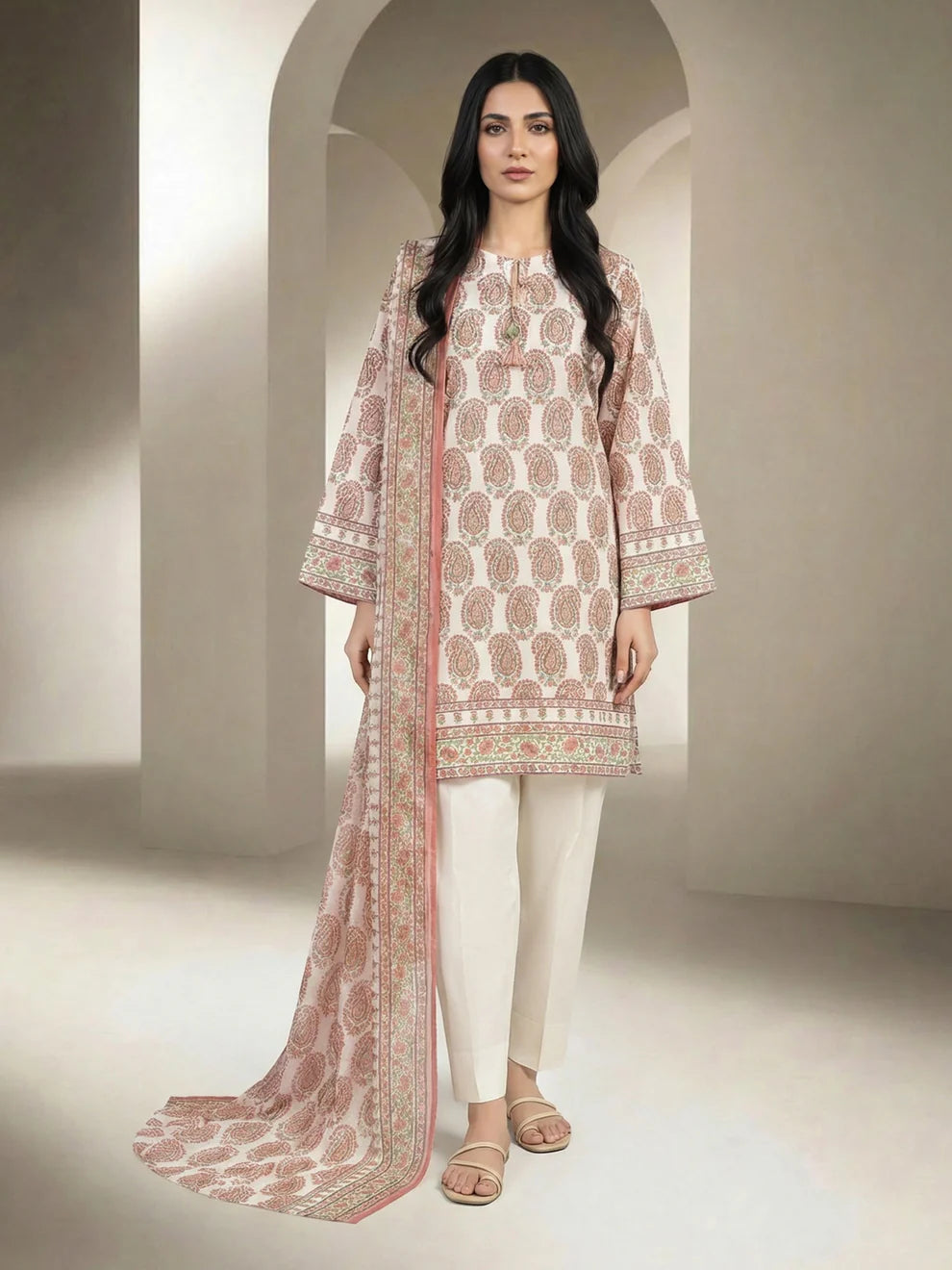 3 Piece Lawn Suit (Unstitched)