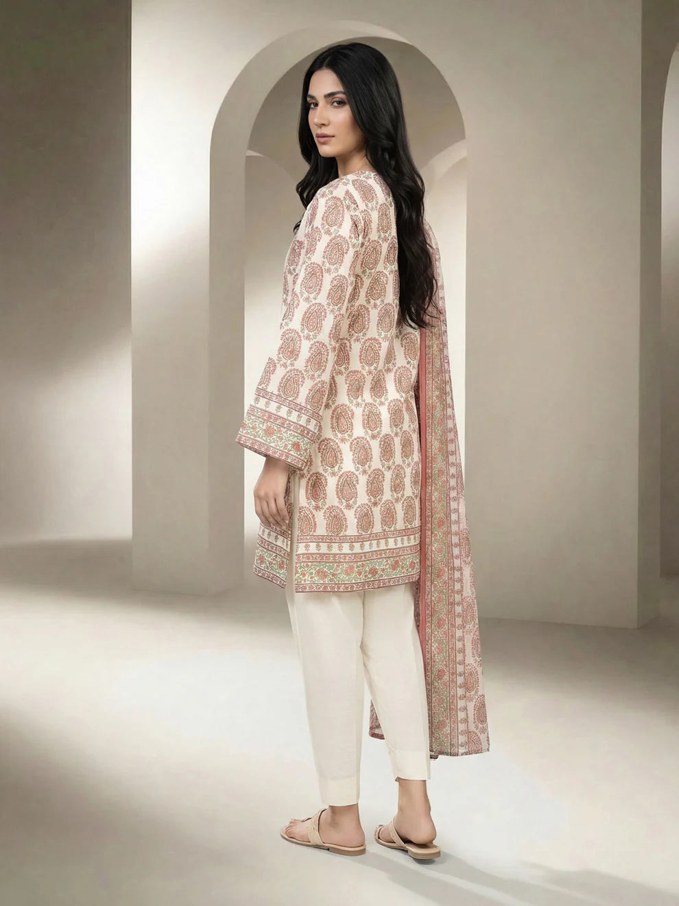 3 Piece Lawn Suit (Unstitched)