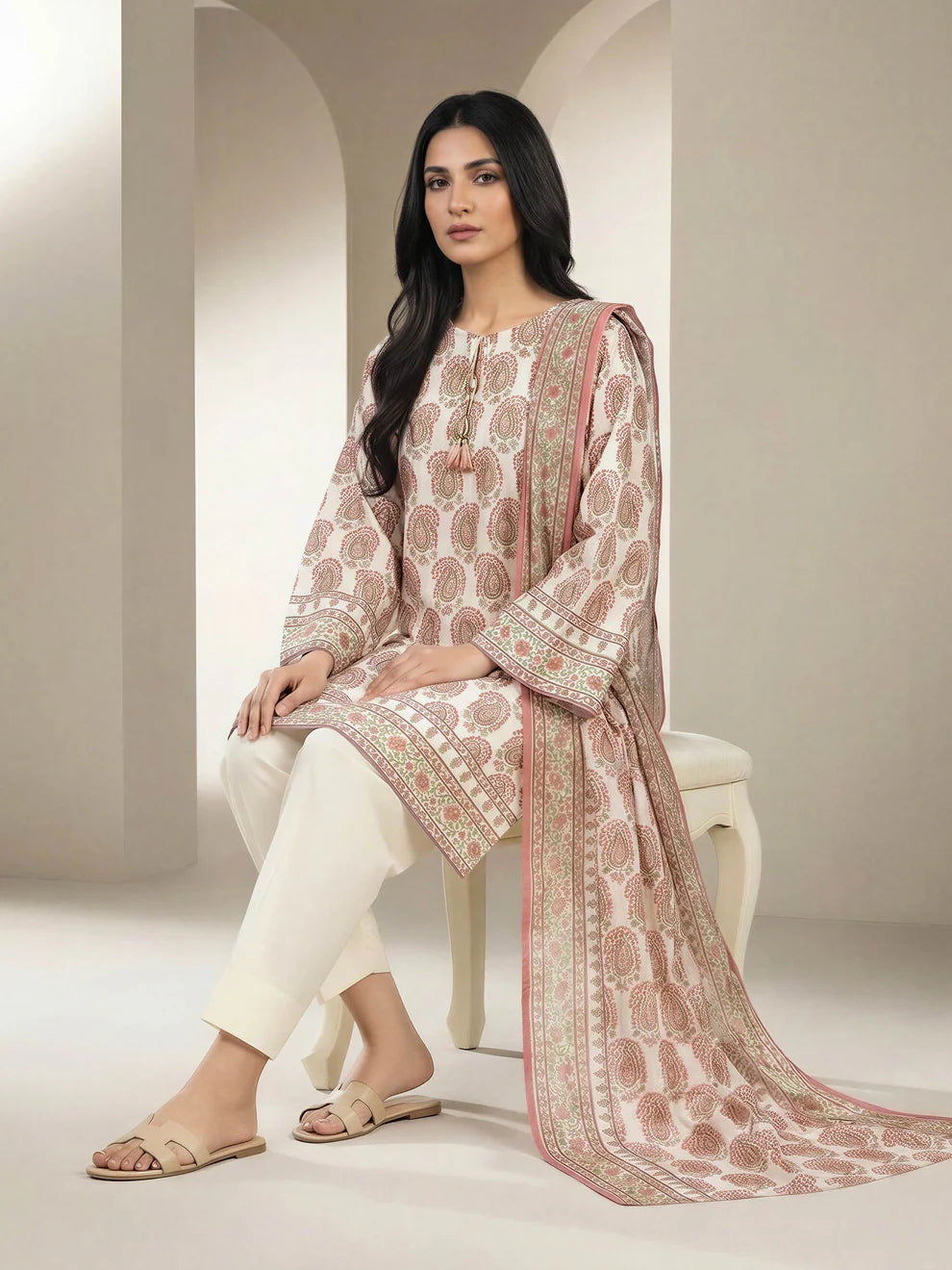 3 Piece Lawn Suit (Unstitched)