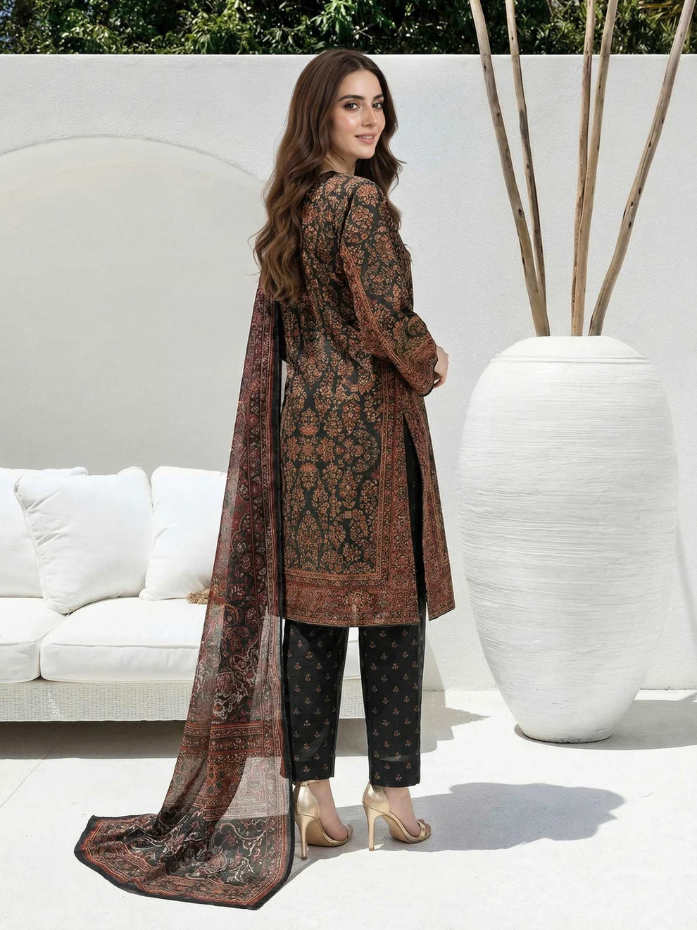 3 Piece Lawn Suit (Unstitched)