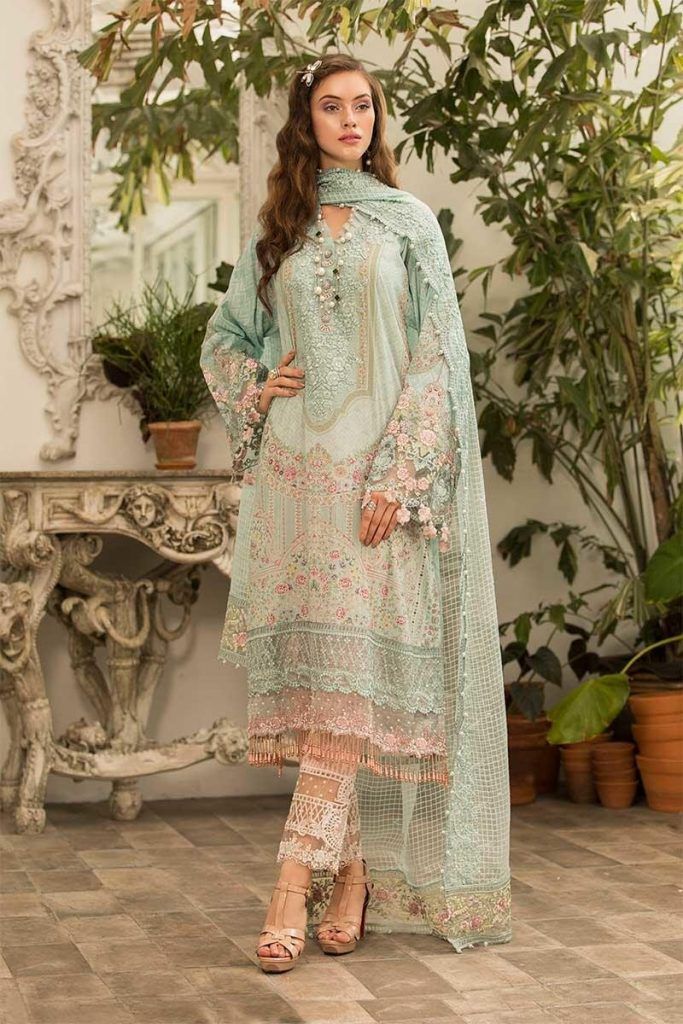 Embroidered Lawn 3 Piece Suit