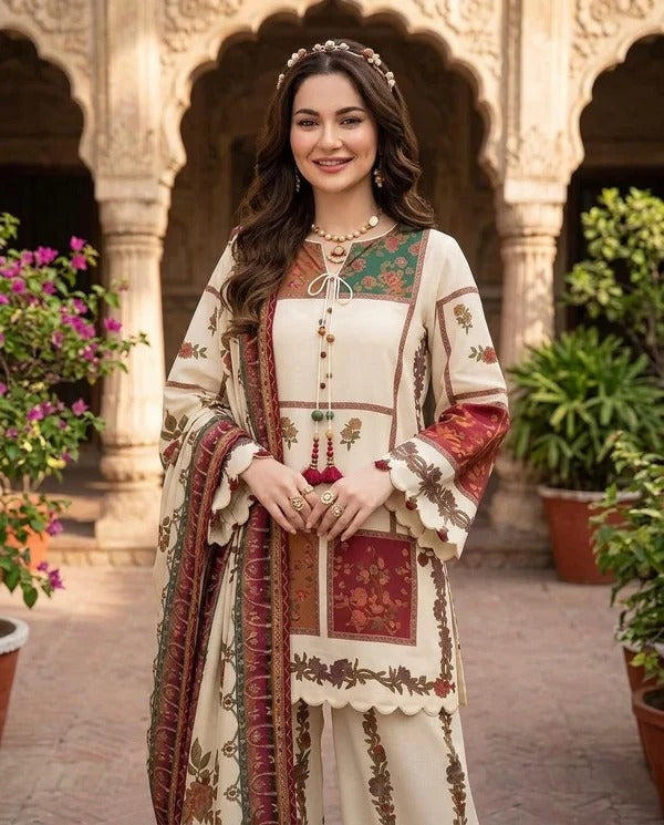 Embroidered Lawn DRESS