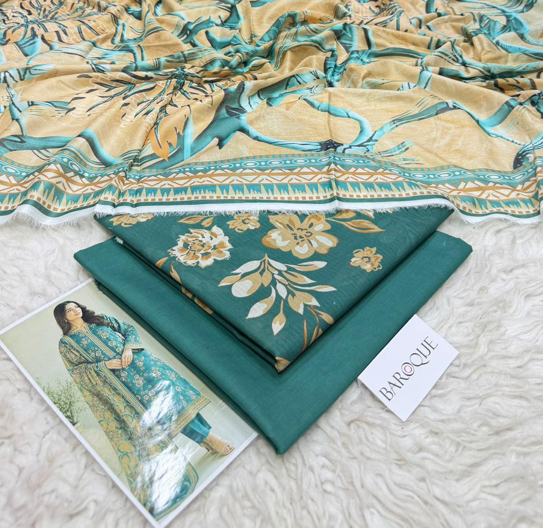 Lawn Boroque 3 piece dress