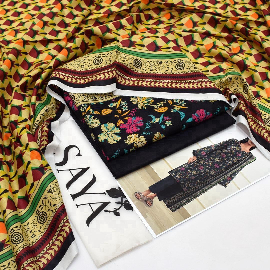 PRINTED LAWN DRESS SAYA BRAND