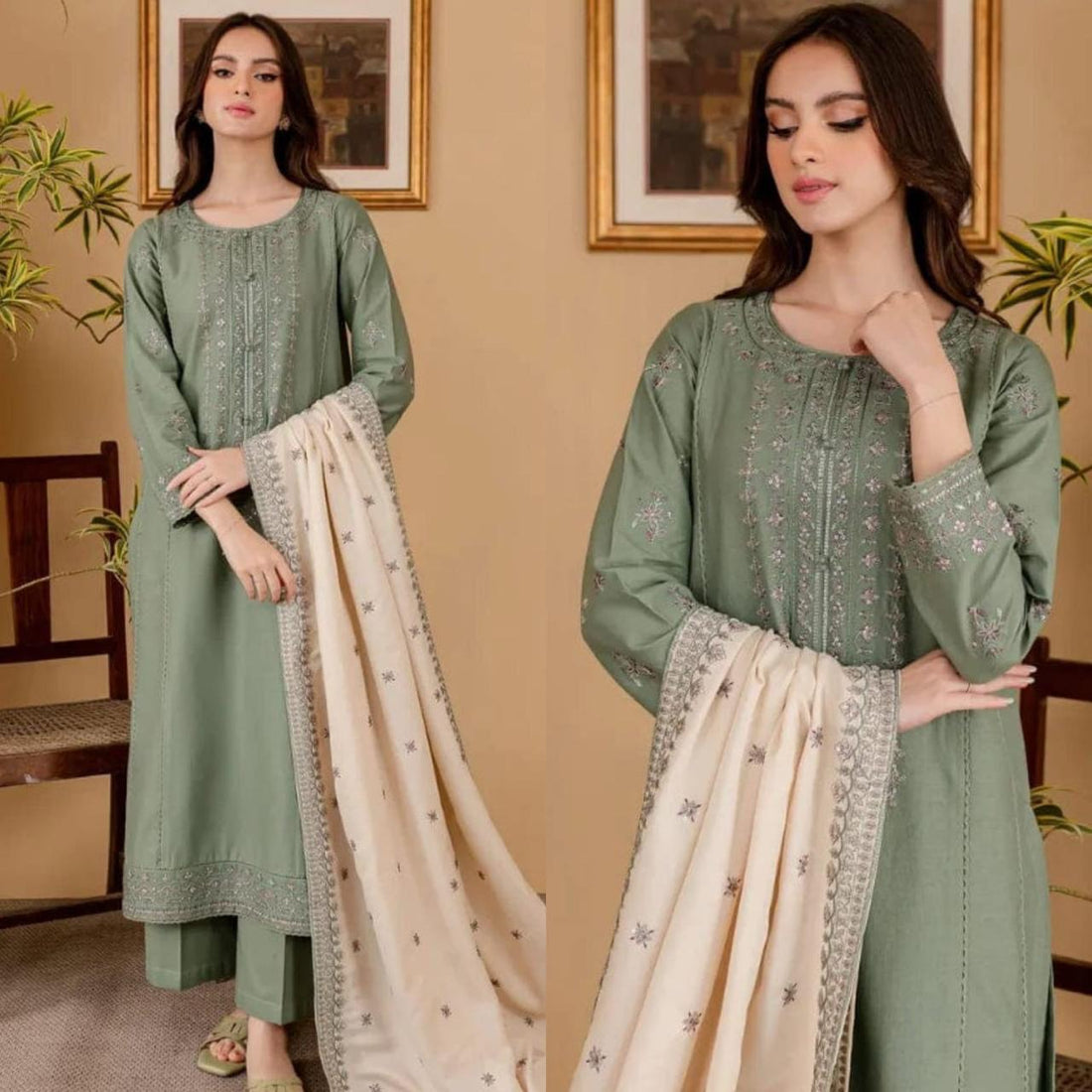 Elegant Printed lawn 3 Piece Suit
