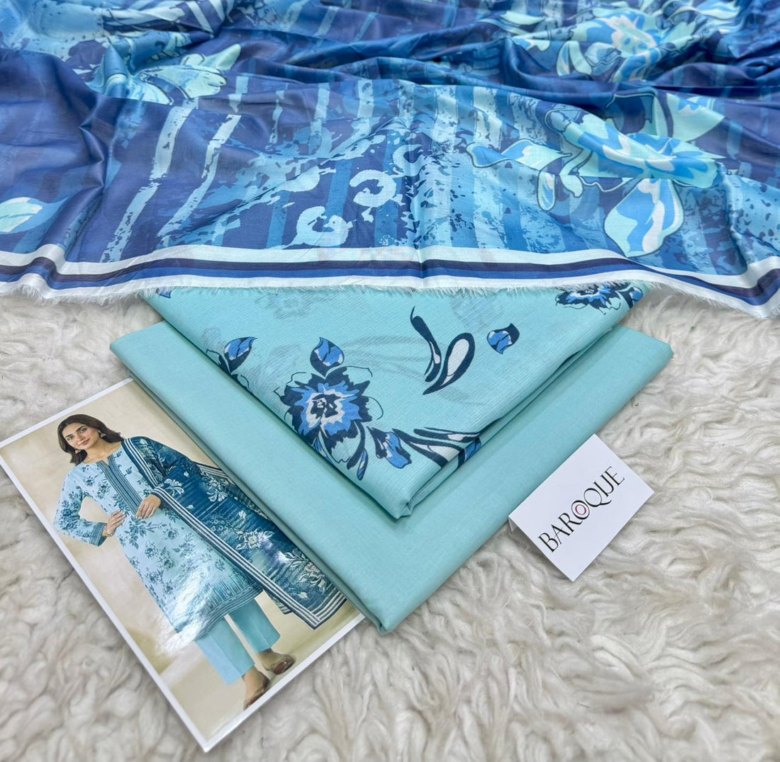 Lawn Boroque 3 piece dress