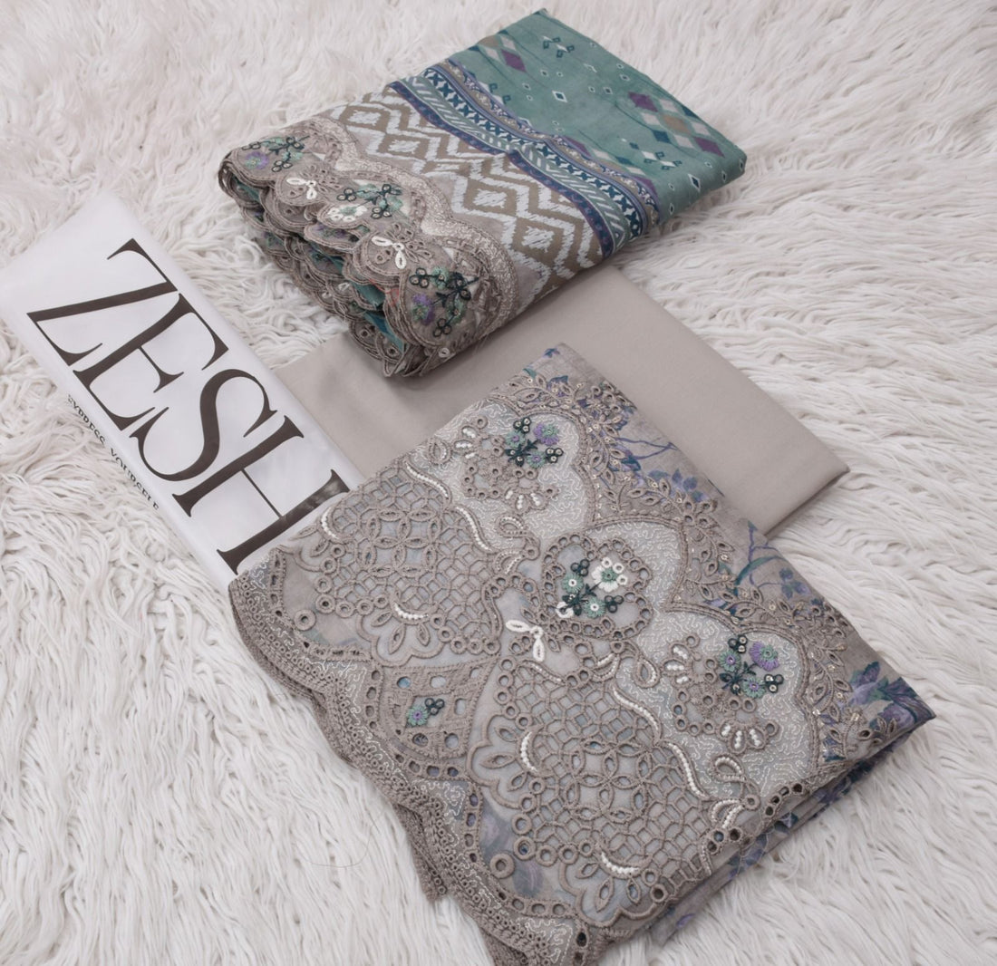 Luxury Embroidered Lawn Suit