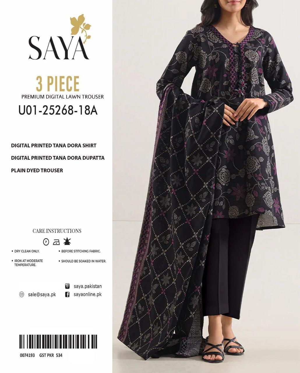 PRINTED LAWN DRESS SAYA BRAND